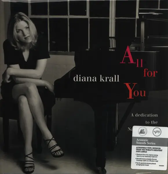 DIANA KRALL - All For You (A Dedication To The Nat King Cole Trio) - Disque 33T x 2