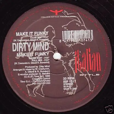 DIRTY MIND - Make It Funky - 12 inch x 1