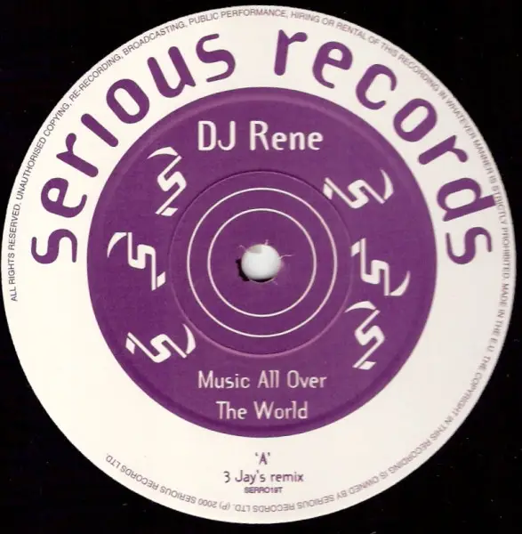 DJ RENE - Music All Over The World - 12 inch x 1