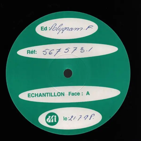 DJ SERGIO & D PEOPLE - Ecoute Ça (Musique Venue D'Ailleurs) (TEST PRESSING) - 12 inch x 1