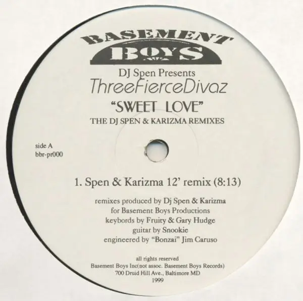 DJ SPEN PRESENTS FIERCE - Sweet Love (The DJ Spen & Karizma Remixes) - Disque Maxi x 1