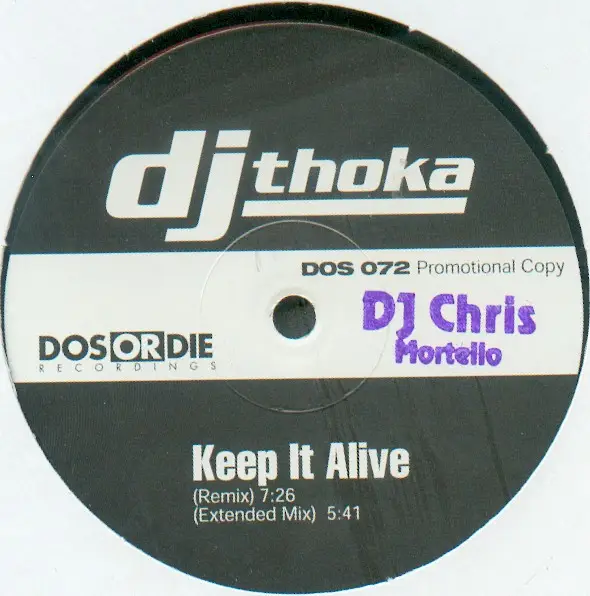 DJ THOKA - Keep It Alive / Don't Stop Me - 12 inch x 1