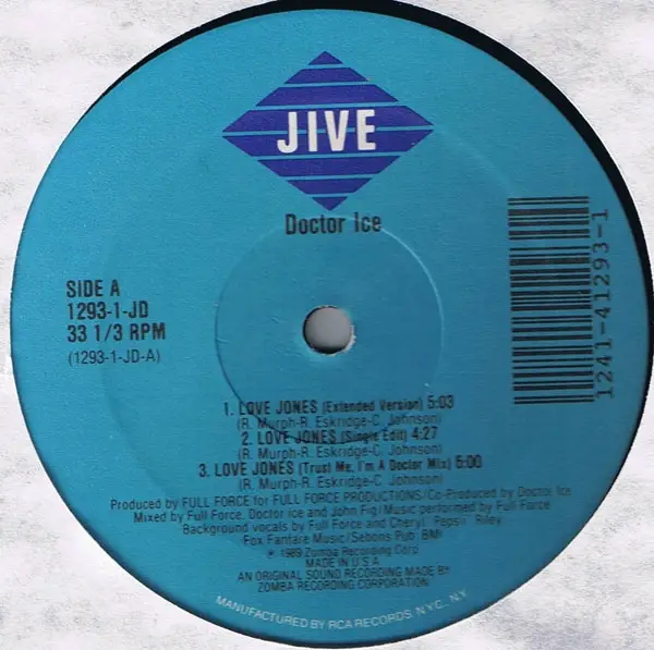 DOCTOR ICE - Love Jones (STILL SEALED) - 12 inch x 1