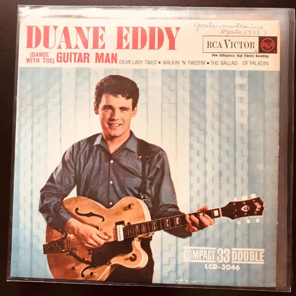 DUANE EDDY - (Dance With The) Guitar Man / Dear Lady Twist / Walkin' 'N' Twistin' / The Ballad Of Paladin (EP, MONO) - 7inch x 1