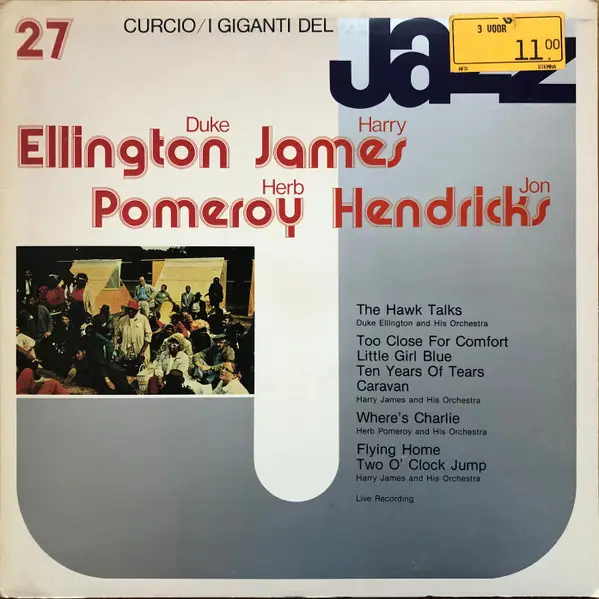 DUKE ELLINGTON , HARRY JAMES AND HIS ORCHESTRA , HERB POMEROY , JON HENDRICKS - I Giganti Del Jazz Vol. 27 - LP