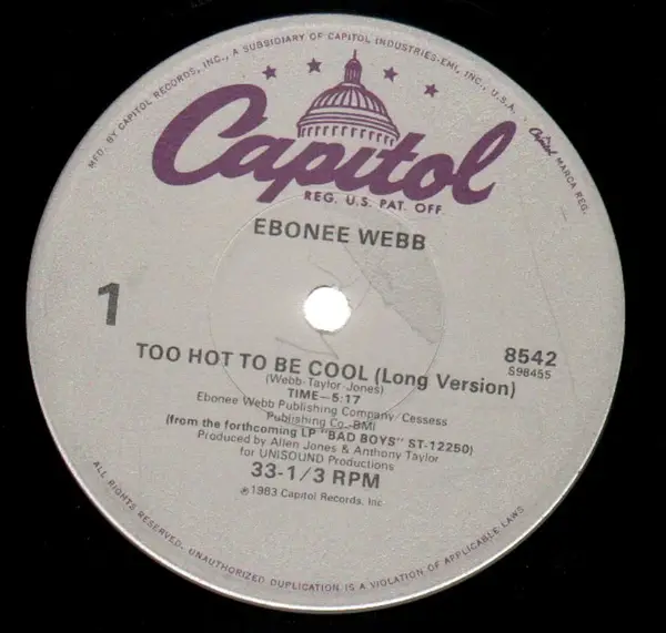 EBONEE WEBB - to hot to be cool - 12 inch x 1