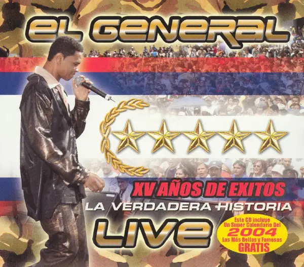 EL GENERAL - XV Años de Exitos La Verdadera Historia Live - Disque CD