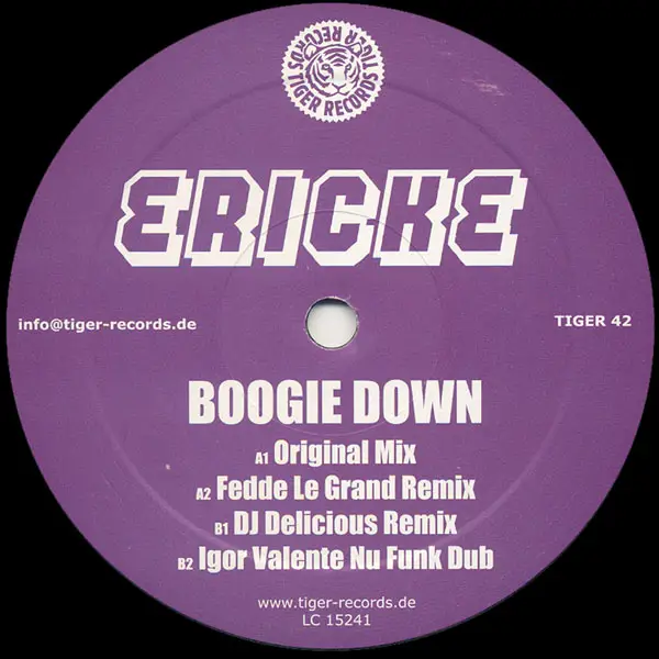 ERICKE, ERICK E - Boogie Down - Disque Maxi x 1