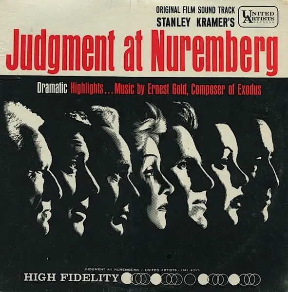 ERNEST GOLD - Original Film Sound Track Stanley Kramer's Judgment At Nuremberg - Disque 33T