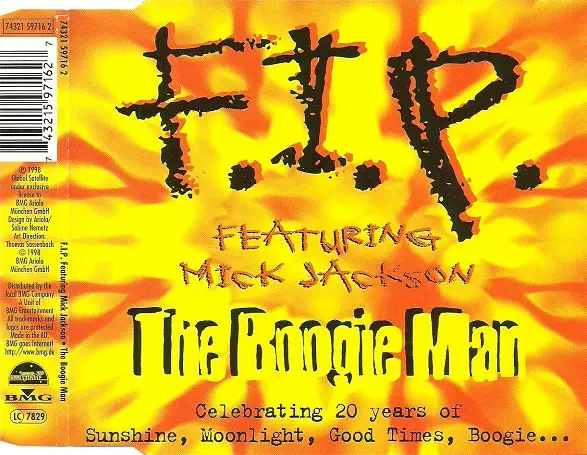 F.I.P. FEATURING MICK JACKSON - The Boogie Man - Disque CD single