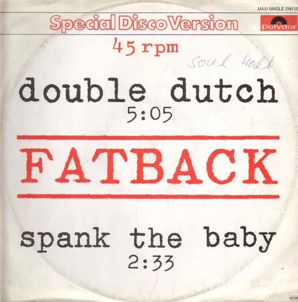 FATBACK - Double Dutch - 12 inch x 1