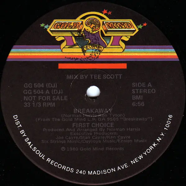 FIRST CHOICE - Breakaway - Disque Maxi x 1