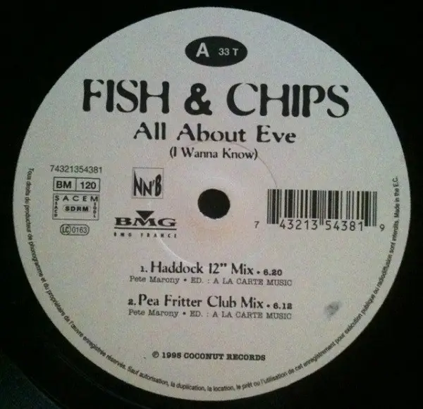 FISH & CHIPS - All About Eve (I Wanna Know) - 12 inch x 1