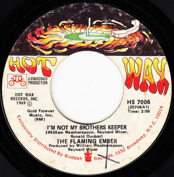 FLAMING EMBER - I'm Not My Brothers Keeper / Deserted Village - 7inch x 1