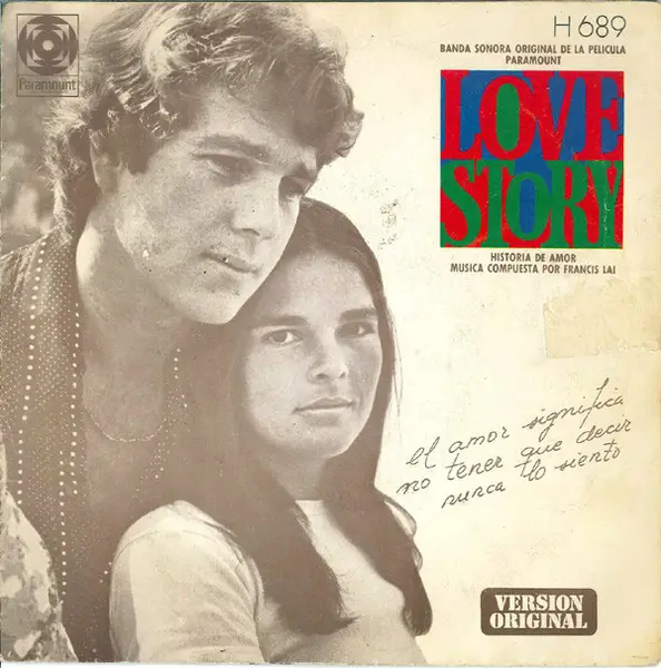 FRANCIS LAI - Banda Sonora Original De La Pelicula Paramount ''Love Story'' - 7inch x 1