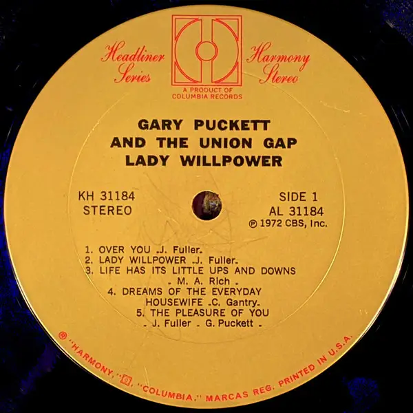 Gary Puckett & The Union Gap Lady Willpower