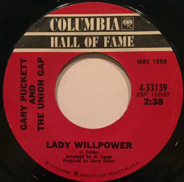 Gary Puckett & The Union Gap Over You / Lady Willpower