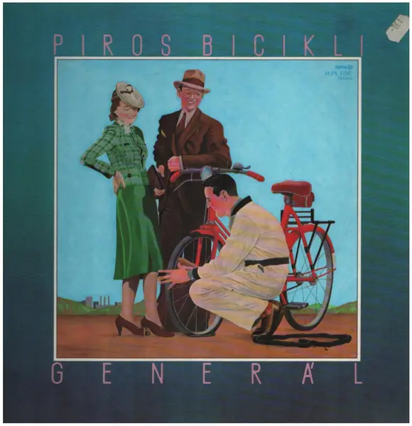 general piros bicikli
