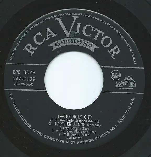 GEORGE BEVERLY SHEA - Beautiful Garden Of Prayer - 7inch x 2