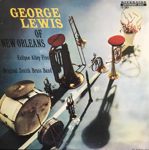 GEORGE LEWIS WITH ECLIPSE ALLEY FIVE AND THE ORIGINAL ZENITH BRASS BAND - George Lewis Of New Orleans - Disque 33T