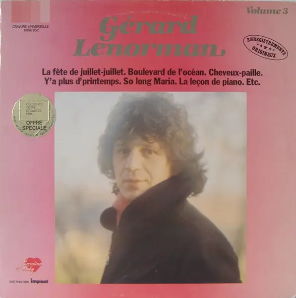 GÉRARD LENORMAN - Gérard Lenorman - Volume 3 - Disque 33T
