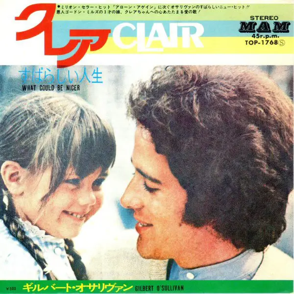 Gilbert O'Sullivan Clair