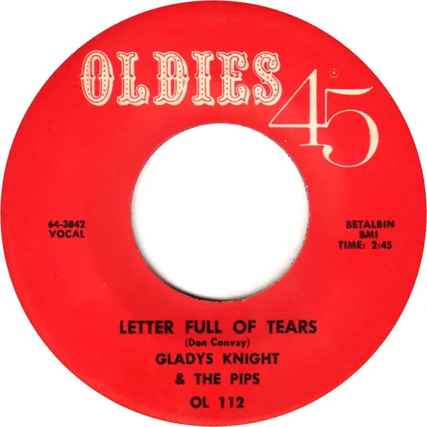 GLADYS KNIGHT AND THE PIPS / THE DELLS - Letter Full Of Tears / Time Makes You Change - 7inch x 1