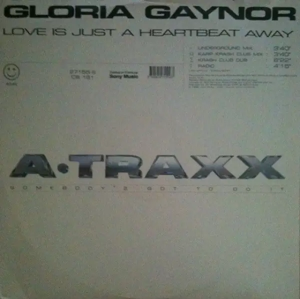 GLORIA GAYNOR - Love Is Just A Heartbeat Away - 12 inch 45 rpm