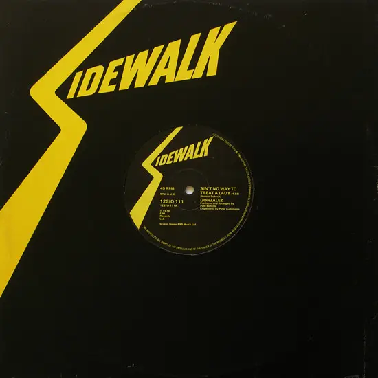 GONZALEZ - Ain't No Way To Treat A Lady (GENERIC COVER) - 12 inch x 1