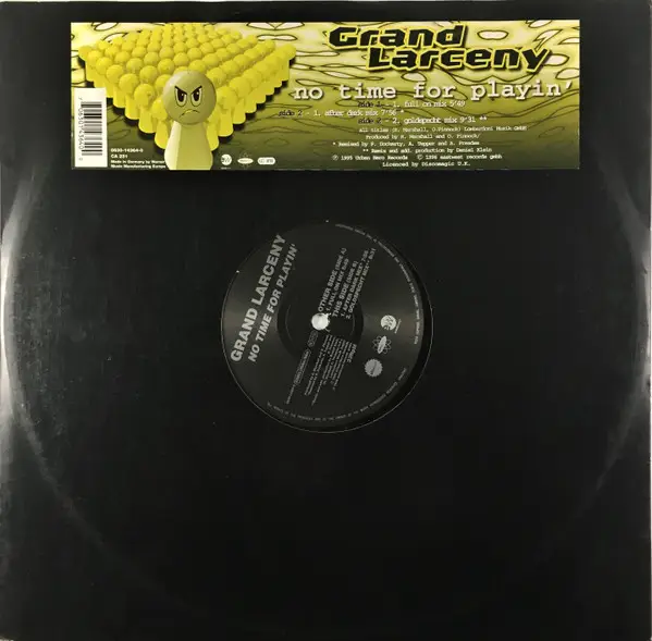 GRAND LARCENY - No Time For Playin' - 12 inch x 1