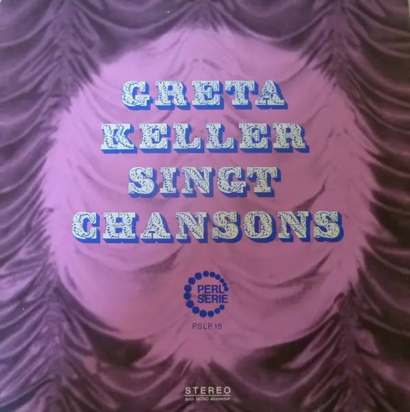 GRETA KELLER - Greta Keller Singt Chansons - Disque 33T