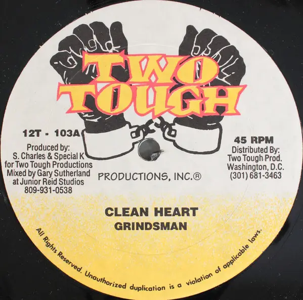 GRINDSMAN / SHAGGY DREAD - Clean Heart / Promise To Love You - 12 inch x 1