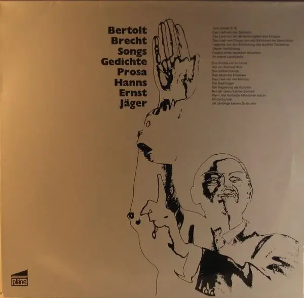 BERTOLT BRECHT - Songs Gedichte Prosa - Disque 33T