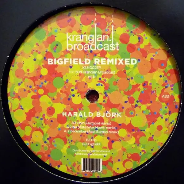 HARALD BJÖRK - Bigfield Remixed - Disque Maxi x 1