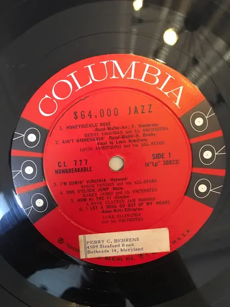 HARRY JAMES, EDDIE CONDON A.O. - $64,000 Jazz (NO COVER) - LP