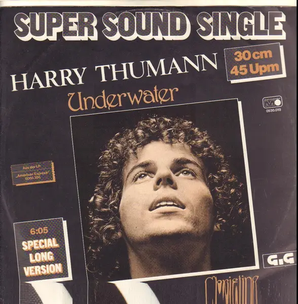 HARRY THUMANN - Underwater / Christine - 12 inch x 1
