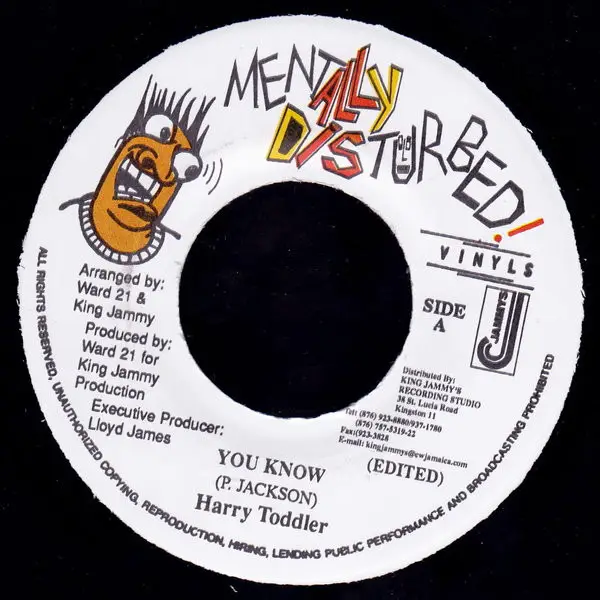 HARRY TODDLER - You Know - Disque 45T x 1