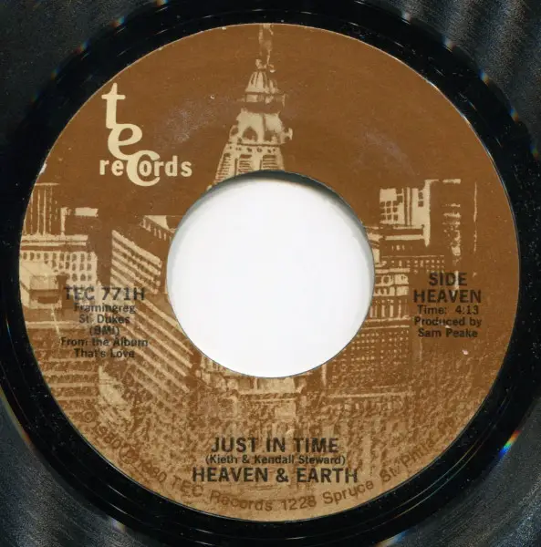 HEAVEN AND EARTH - Just In Time - 7inch x 1