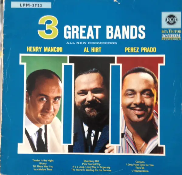 HENRY MANCINI AL HIRT PEREZ PRADO - 3 Great Bands - LP