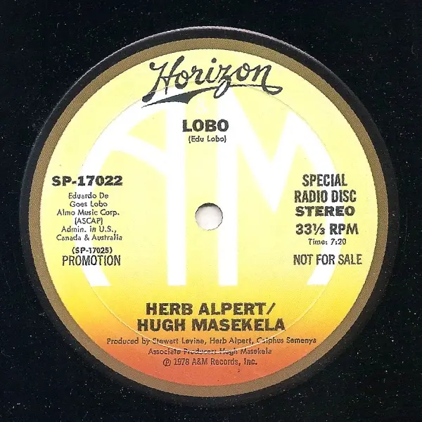 HERB ALPERT / HUGH MASEKELA - Lobo - 12 inch x 1