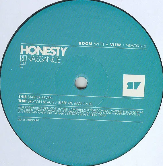 HONESTY - Renaissance EP - Disque Maxi x 1
