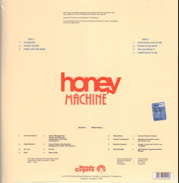 HONEY MACHINE - Honey Machine - Disque 33T