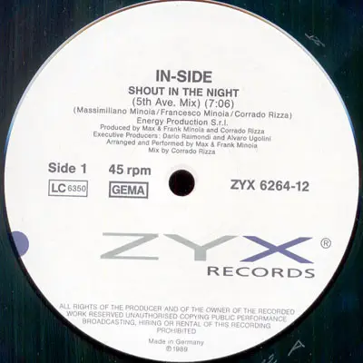 IN-SIDE - Shout In The Night - 12 inch x 1