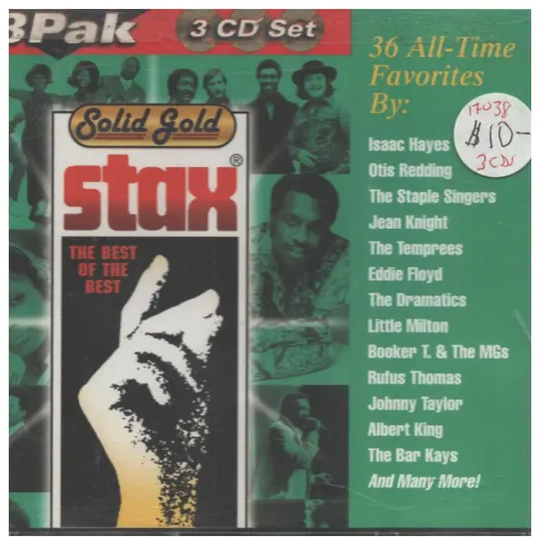 ISAAC HAYES, OTIS REDDING, SHACK, THE DRAMATICS - Stax® Solid Gold: The Best Of The Best, 36 All-Time Favorites - Disque CD x 3