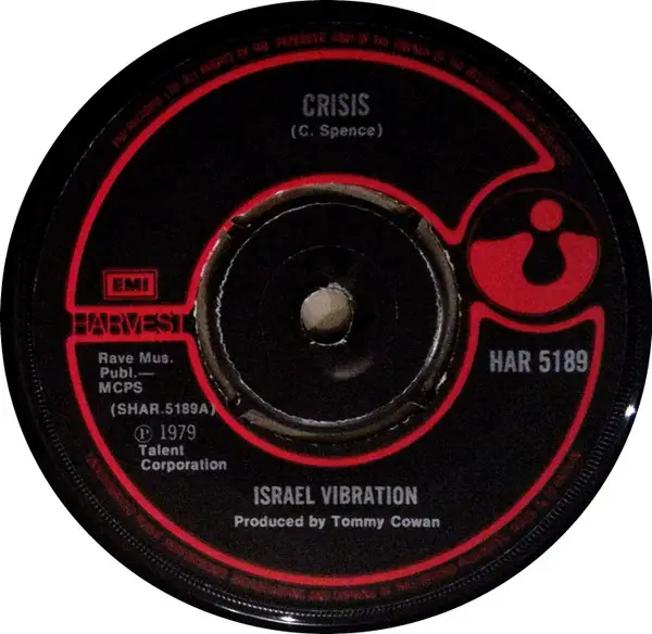 ISRAEL VIBRATION - Crisis - Disque 45T x 1