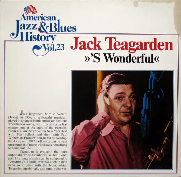 JACK TEAGARDEN - 'S Wonderful - Disque 33T