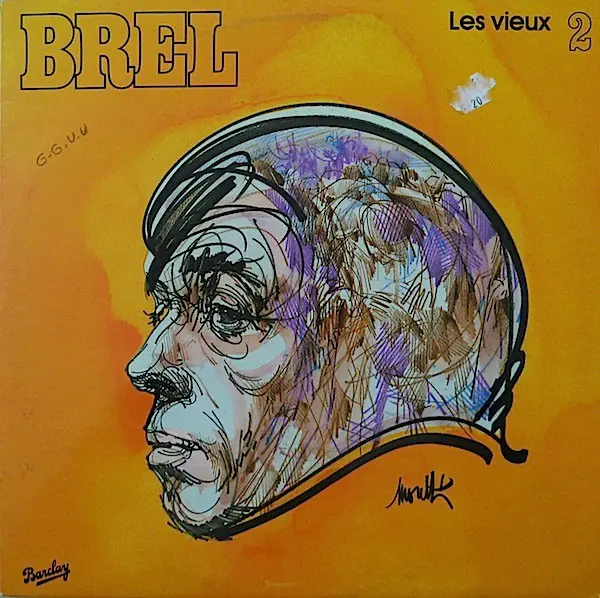JACQUES BREL - 2 - Les Vieux - Disque 33T
