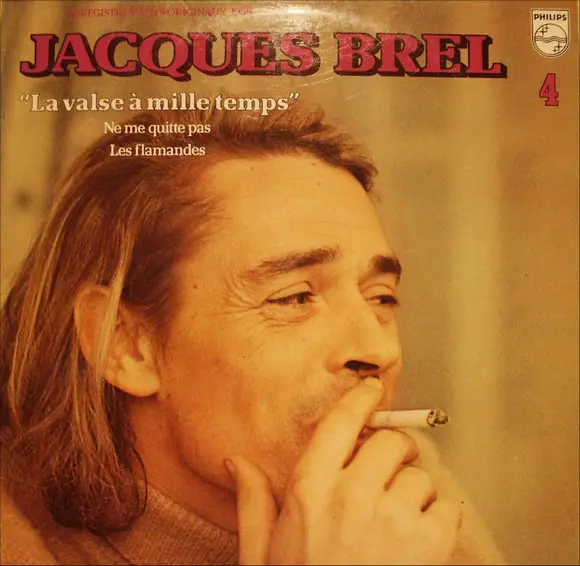 JACQUES BREL - 4 - La Valse A Mille Temps - Disque 33T