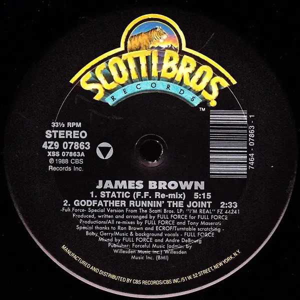 JAMES BROWN - Static - Disque Maxi 45T