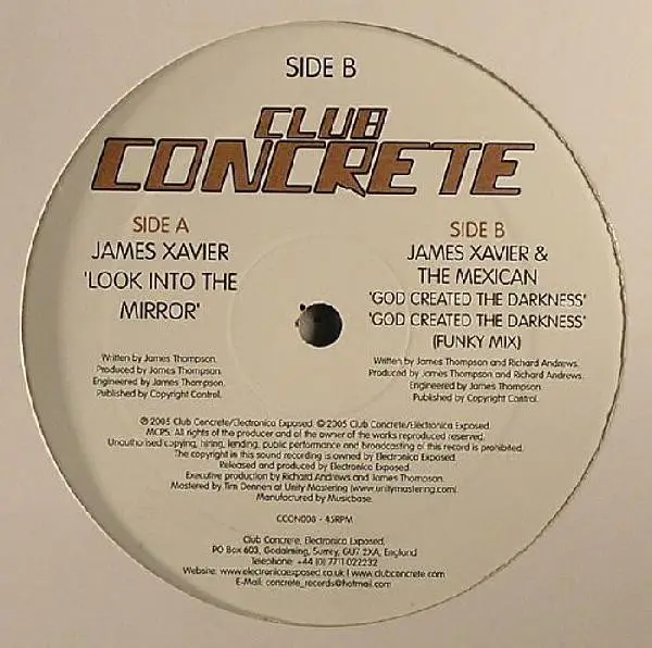 JAMES XAVIER / JAMES XAVIER & THE MEXICAN - Look Into The Mirror / God Created Darkness - 12 inch x 1